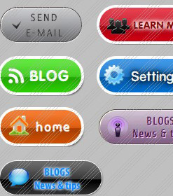 Aqua Website Buttons Buttons Webpage