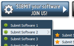 xp buttons Enlarge Rollover HTML Code