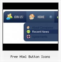 Free Trial Buttons In Blue HTML Graphic Button