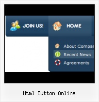 Photoshop Vista Glossy Button Style HTML Rollover Navigation Buttons
