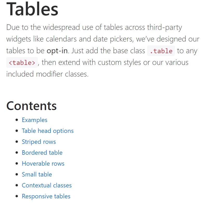 Bootstrap tables  main  records