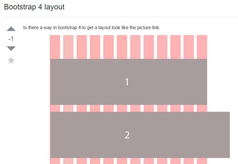 A  method in Bootstrap 4 to  set up a desired layout