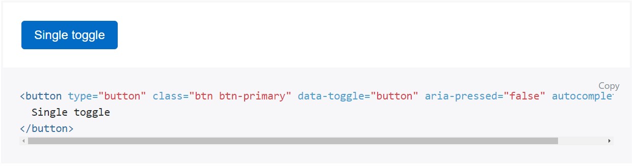 Toggle states  offered  by simply Bootstrap buttons