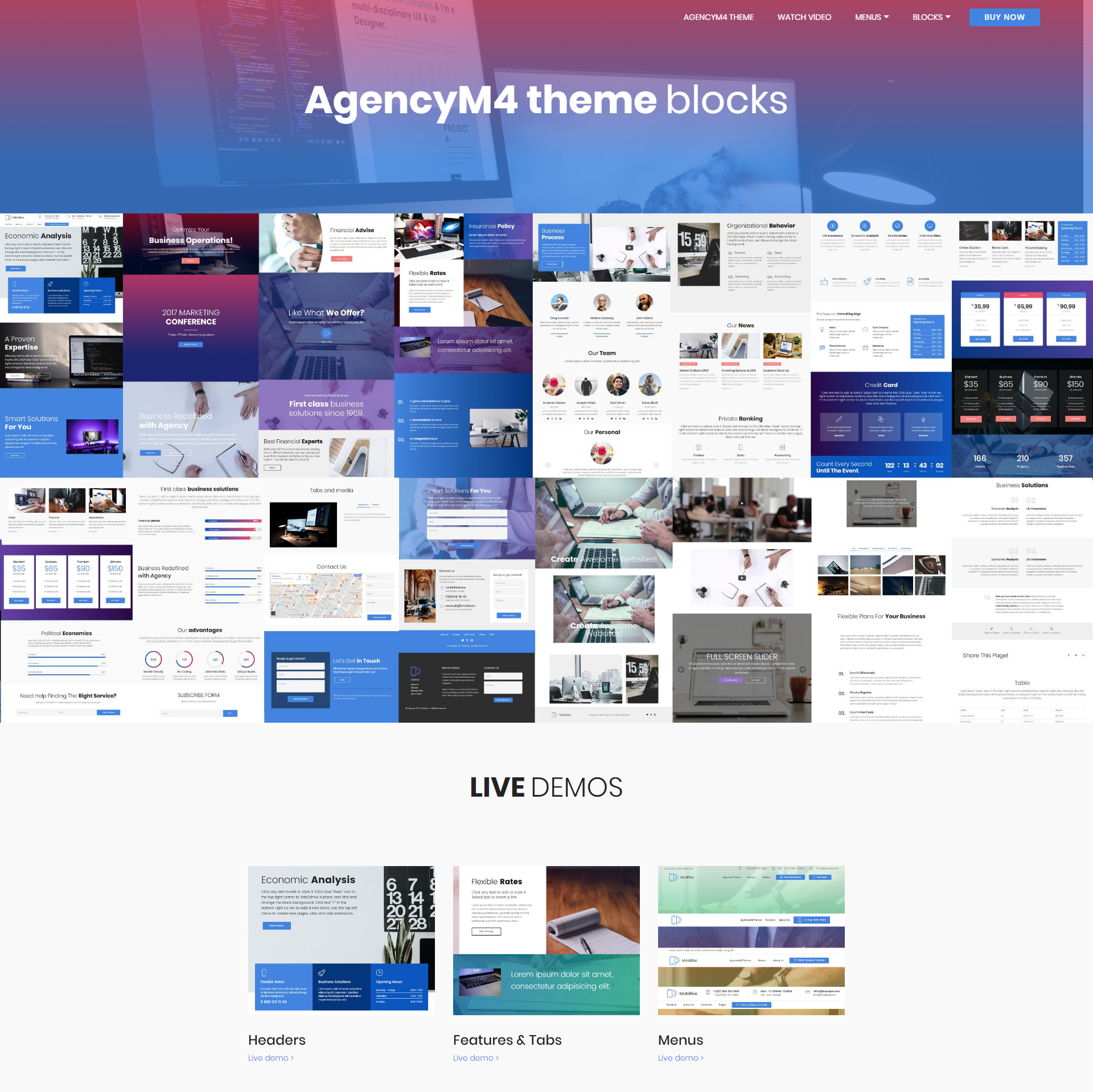 HTML5 Bootstrap AgencyM4 Themes