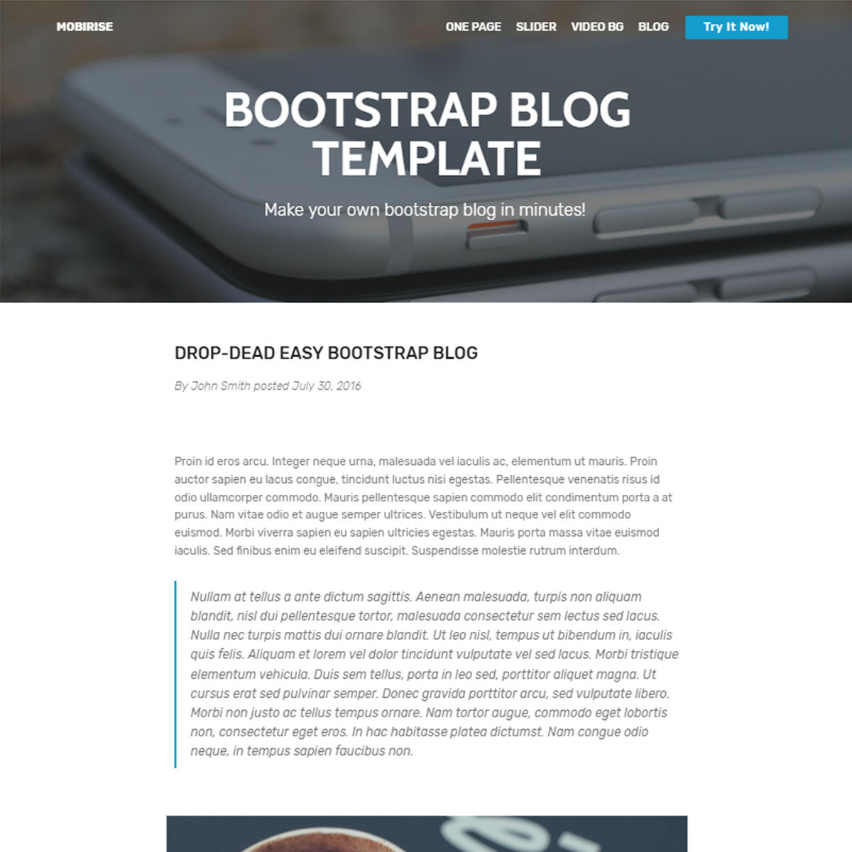 HTML Bootstrap Blog Themes