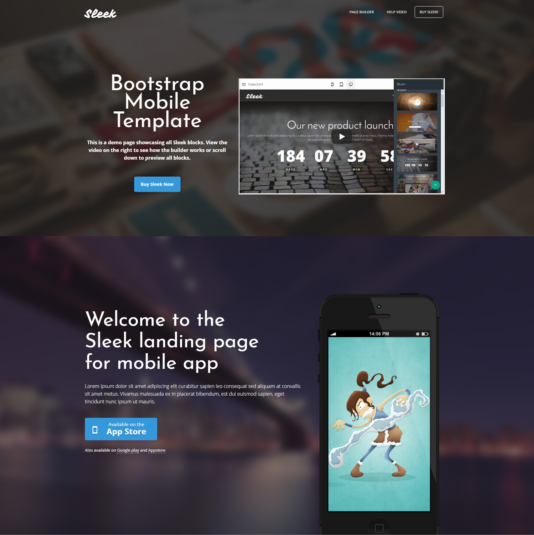 HTML5 Bootstrap Mobile Themes