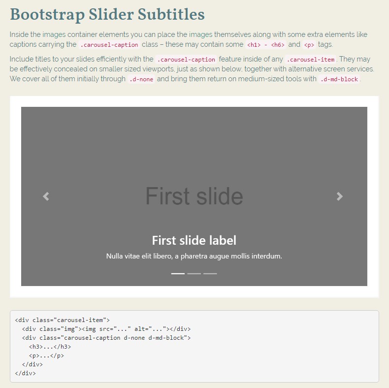  Bootstrap Slider With Thumbnail 