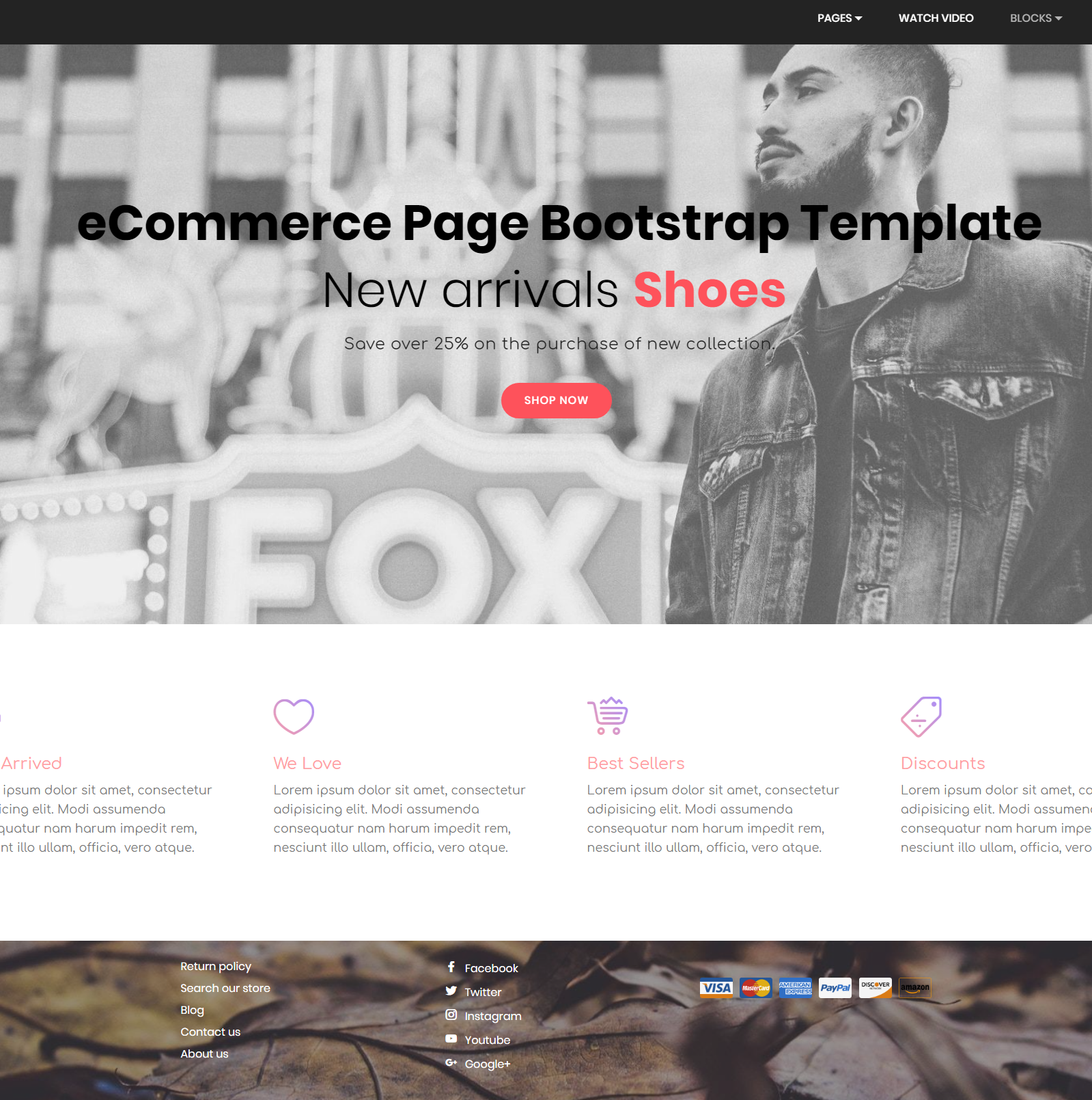 CSS3 Bootstrap eCommerce Themes