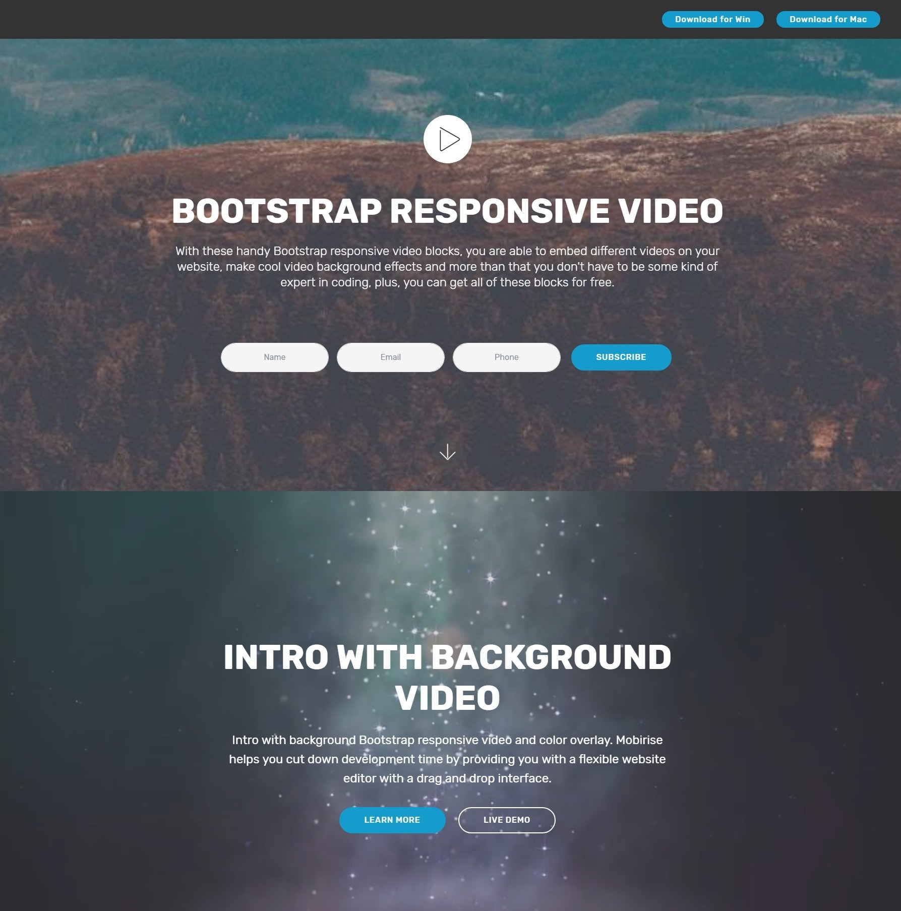 Bootstrap on sale background image