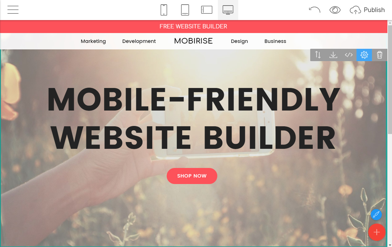 Mobile-friendly Webpage Creator