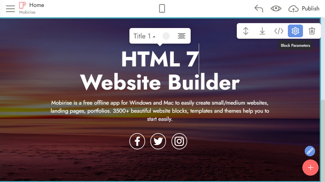 Mobirise Website Builder