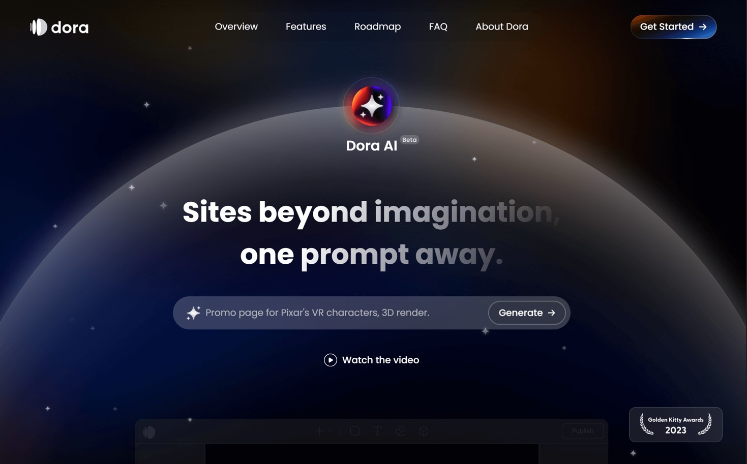 Dora AI Website Builder