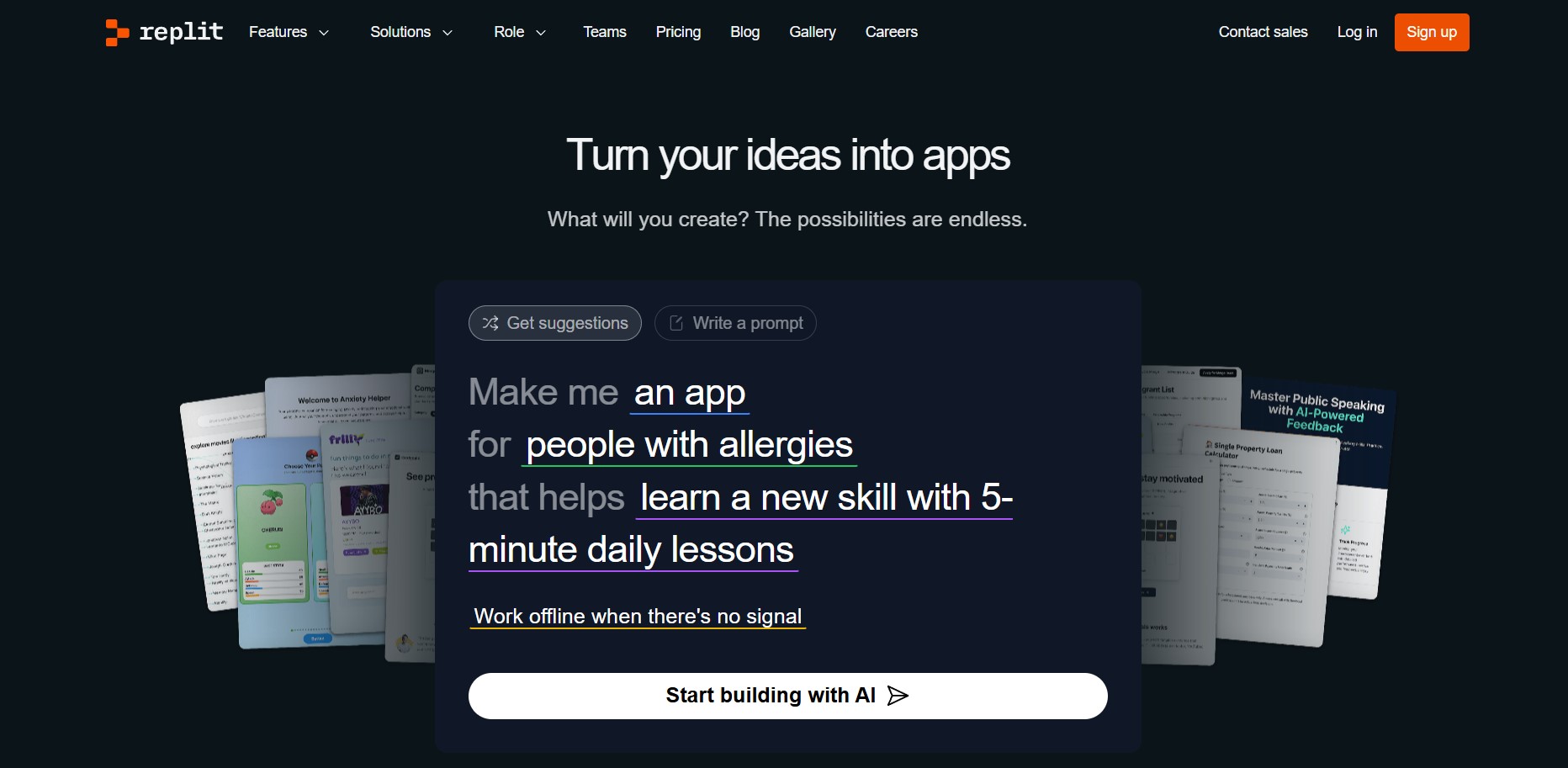 Replit AI Website Builder